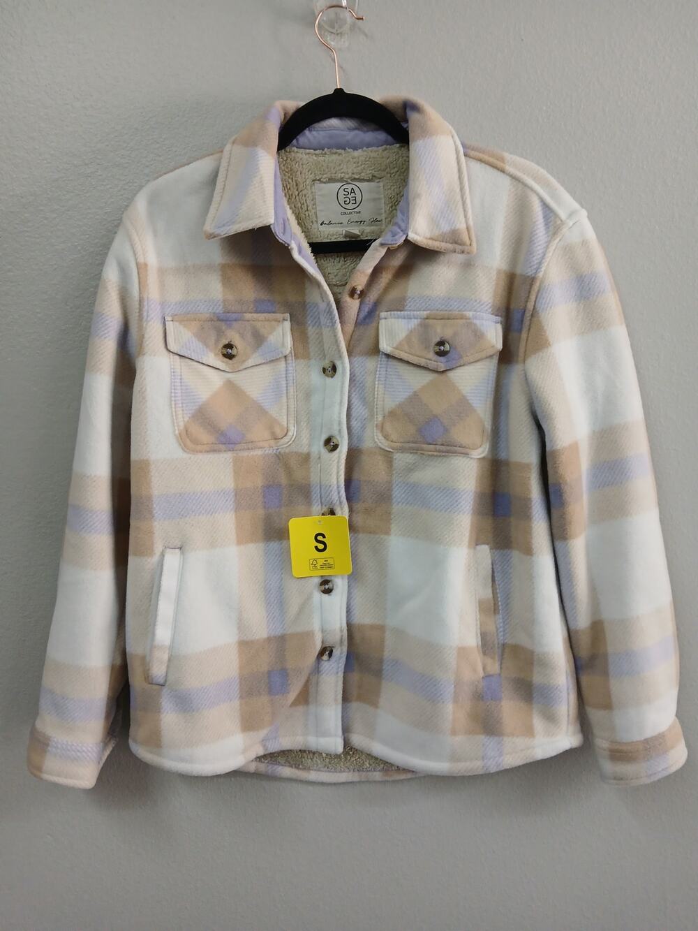 The Sage Collective Women's Plush Shirt Jacket size small
